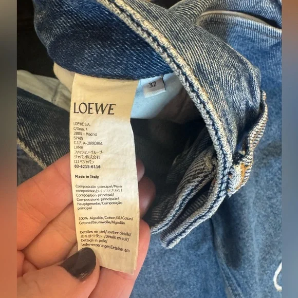 Loewe Anagram Baggy Jeans 💯 Authentic - Picture 6 of 11